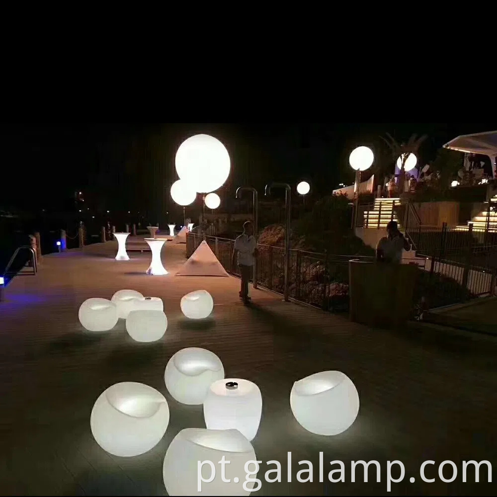 Cadeira redonda e de mesa modernos de LED LED